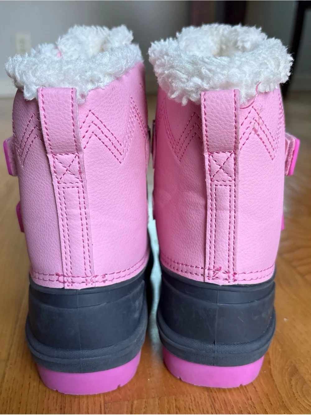Cat & Jack Denver toddler winter boots Pink Snow Little Girls Waterproof Sz 10